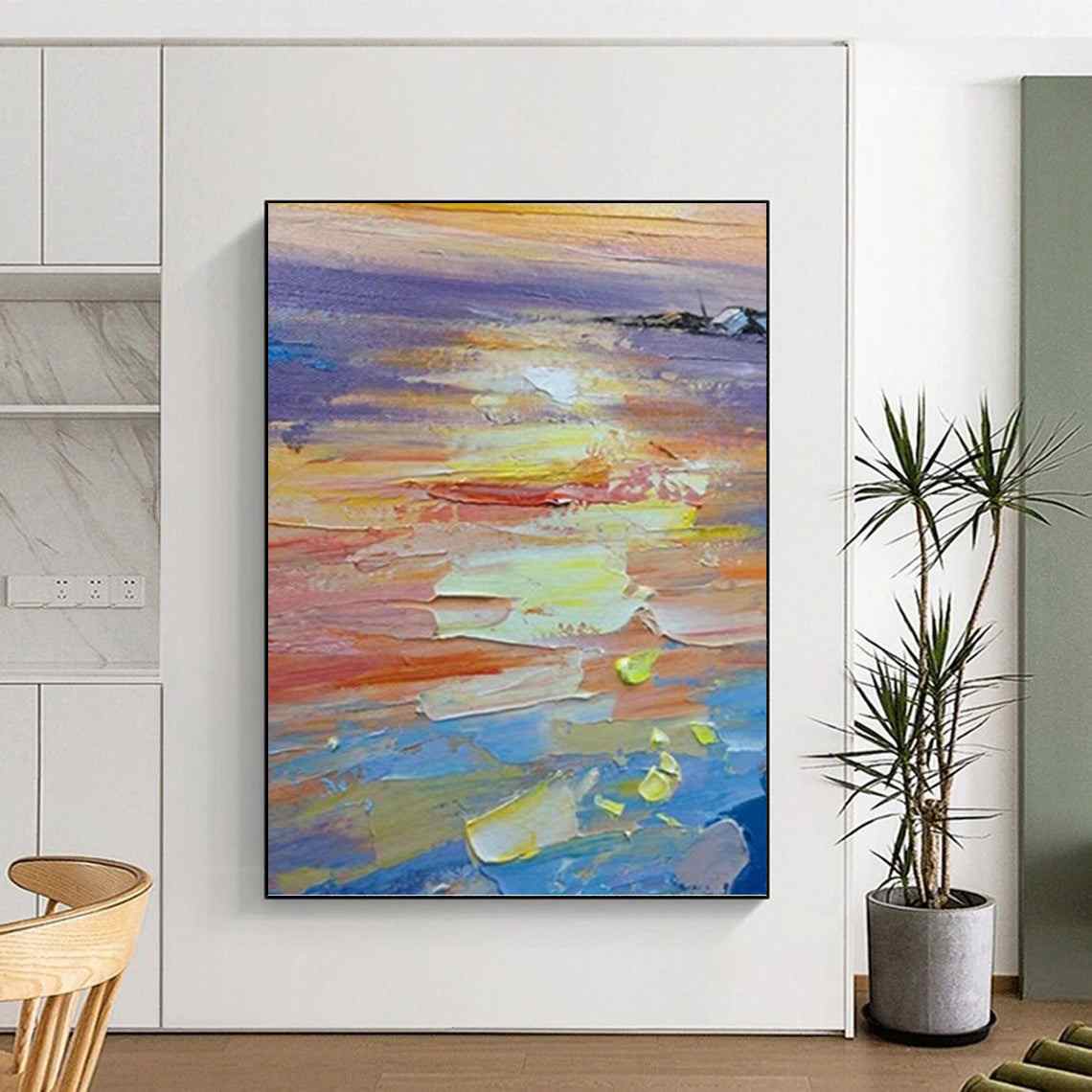 beach evening abstract coastal design 7